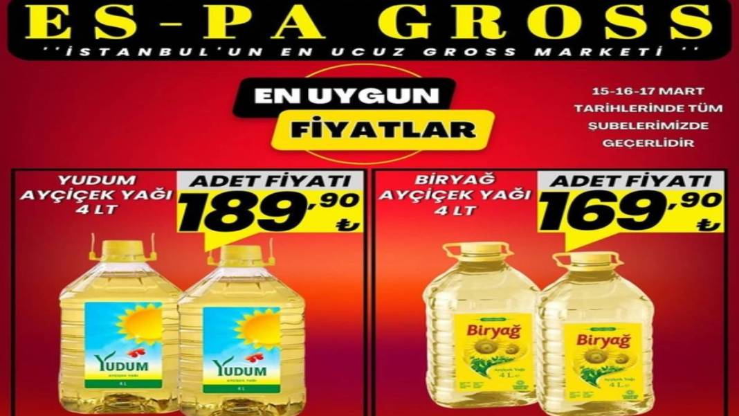 İstanbul'un en ucuz marketinde hafta sonu indirimi başladı! Ayçiçek yağı ve 32'li tuvalet kağıdı... Fiyatlar dibi gördü 2